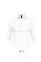 Damska koszula z rękawem 3/4 EFFECT L631 biała white, do recepcji hotelu