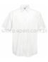 biała koszula kelnerska męska z krótkim rękawem  friut of the loom 65-016-0
