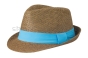kapelusz myrtle beach brązowy turkusowy
