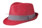 kapelusz myrtle beach czerwony, szary