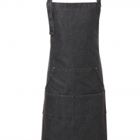 fartuch jeansowy, czarny jeans, denim, dżinsowy, premier , kelnerski