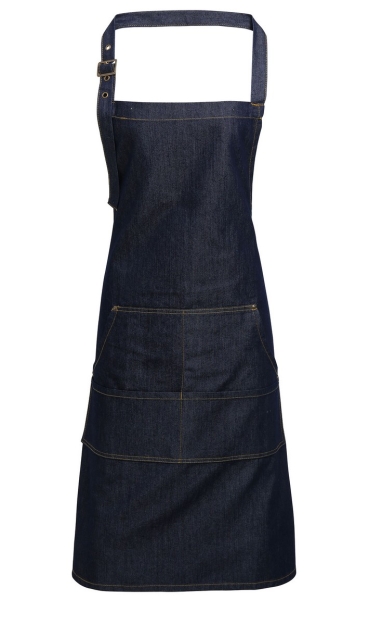 fartuch jeansowy niebieski denim, dżinsowy premier , kelnerski