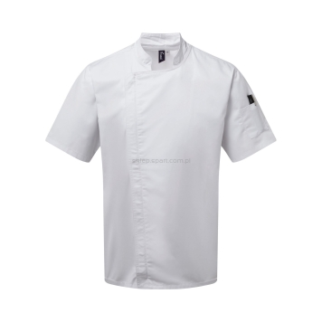 Bluza Szefa Kuchni Premier PR906, biała, white, PW906, zapinana na zamek