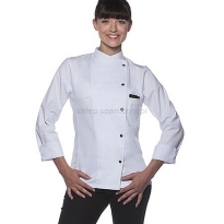 kitel kucharski damski, kitel kucharski biały, jf3 larissa, bluza kucharska damska biała