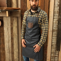 fartuch jeans, skórzany , skóra, skora, pr136, pw136, sklep, cena