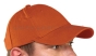 czapka z daszkiem baseball gruba 290g/m2  pomarańczowa