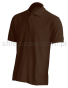 Koszulka polo, męska, bawełniana JHK510, czekoladowy, ciemny brązowy