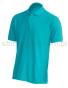 Koszulka polo, męska, bawełniana JHK510, turkusowy