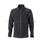 Kurtka polarowa męska JN597, czarny, Black/Carbon
