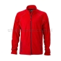 Kurtka polarowa męska JN597, czerwona, Red/Carbon