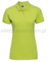Polo damska, ze stretchem, Russell Z566f, limonka, zielona