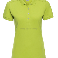 Polo damska, ze stretchem, Russell Z566f, limonka, zielona
