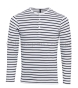Mens Long-John Roll Sleeve Tee, koszulka pw218, pw218, pr218 biała w paski