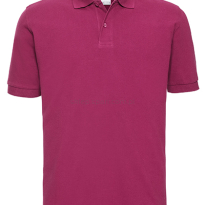 Męskie polo bawełniane Z569, fuchsia, ciemny różowy