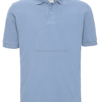Męskie polo bawełniane Z569,  jasna niebieska, błękitny
