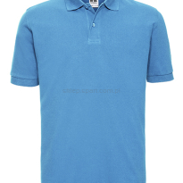 Męskie polo bawełniane Z569, turkusowe