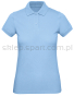 Koszulka polo damska Organiczna B&C BCPW440 błękitna, jasny niebieski