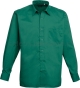 zielona Koszula kelnerska męska z długim rękawem Premier PR200