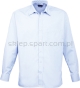 błękitna Koszula kelnerska męska z długim rękawem Premier PR200