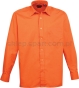 pomarańczowa Koszula kelnerska męska z długim rękawem Premier PR200