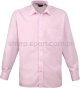 różowa Koszula kelnerska męska z długim rękawem Premier PR200