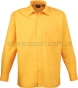 żółta Koszula kelnerska męska z długim rękawem Premier PR200