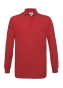 czerwona , Polo męska - Safran Longsleeve marki B&C
