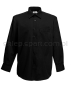 czarna Koszula, koszla kelnerska, koszua męska z długim rękawem, 65-118-0 czarna,  fruit of the loom