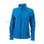Kurtka polarowa damska JN596, niebieski, aqua/navy