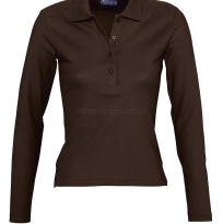sols podium brązowa, polo dlugi rekaw brązowa, polo długi rękaw brązowa