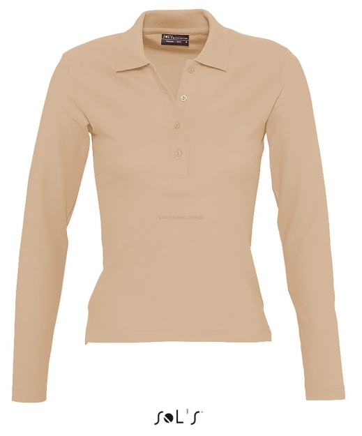 polo khaki. sols podium khaki, polo dlugi rekaw