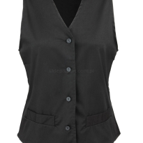 kamizelka barowa damska premier PR621 czarna, elanobawełna