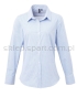 koszula kelnerska w kratkę pr320, pw320, premier, niebiesko biała, pepitka, przód koszuli