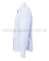 koszula kelnerska w kratkę pr320, pw320, premier, niebiesko biała, pepitka, bok koszuli