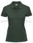Damskie polo bawełniane Z569F, ciemny zielony