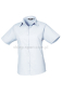 błękitna koszula kelnerska damska z krótkim rękawem Premier PR302
