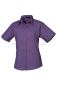 fioletowa koszula kelnerska damska z krótkim rękawem Premier PR302