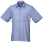 niebieska koszula kelnerska męska premier pr202 z krótkim rękawem