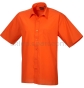 pomarańczowa koszula kelnerska męska premier pr202 z krótkim rękawem