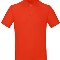 Koszulka polo męska Organiczna B&C BCPM430 intensywny czerwona