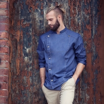 Tennessee karlowsky niebieska dżinsowa ,kitel, bluza kucharska