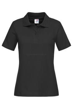 Koszulka POLO damska ST3100, czarna, black opal
