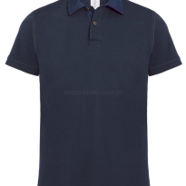 koszulka polo granatowa denim B&C