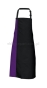 Fartuch Duo kontrastowy pas DS8572 apron fioletowy