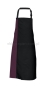 Fartuch Duo kontrastowy pas DS8572 apron bakłażanowy