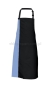Fartuch Duo kontrastowy pas DS8572 apron niebieski jasny, błękitny
