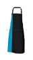 Fartuch Duo kontrastowy pas DS8572 apron turkusowy