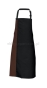 Fartuch Duo kontrastowy pas DS8572 apron brązowy