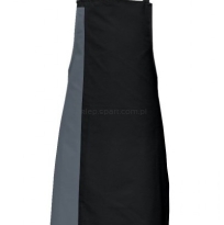 Fartuch Duo kontrastowy pas DS8572 apron ciemny szary, grafitowy