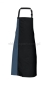 Fartuch Duo kontrastowy pas DS8572 apron popielaty, szary